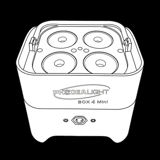 PAR LED sur batterie Phocéa Box4 Mini